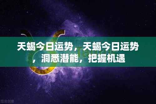 天蝎今日运势揭秘,洞悉潜能,抓住机遇的关键