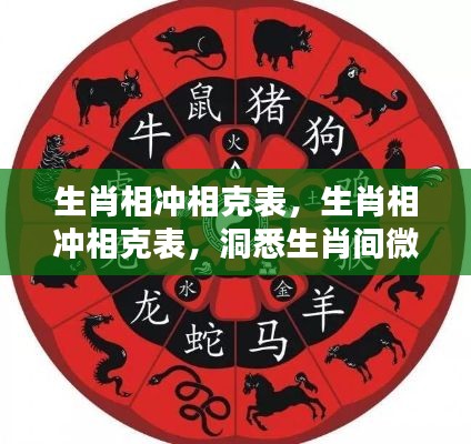 生肖相冲相克表,揭秘生肖间微妙关系,洞悉未来运势走向