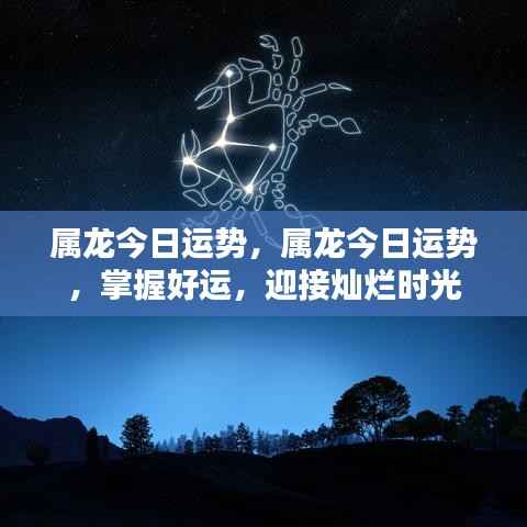 属龙今日运势揭秘,把握好运势,迎接灿烂人生时刻