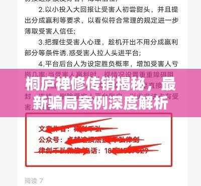 桐庐禅修传销揭秘，最新骗局案例深度解析